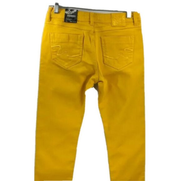 Soho Babe Junior's Gold Skinny Pants Size 7 - Picture 1 of 3